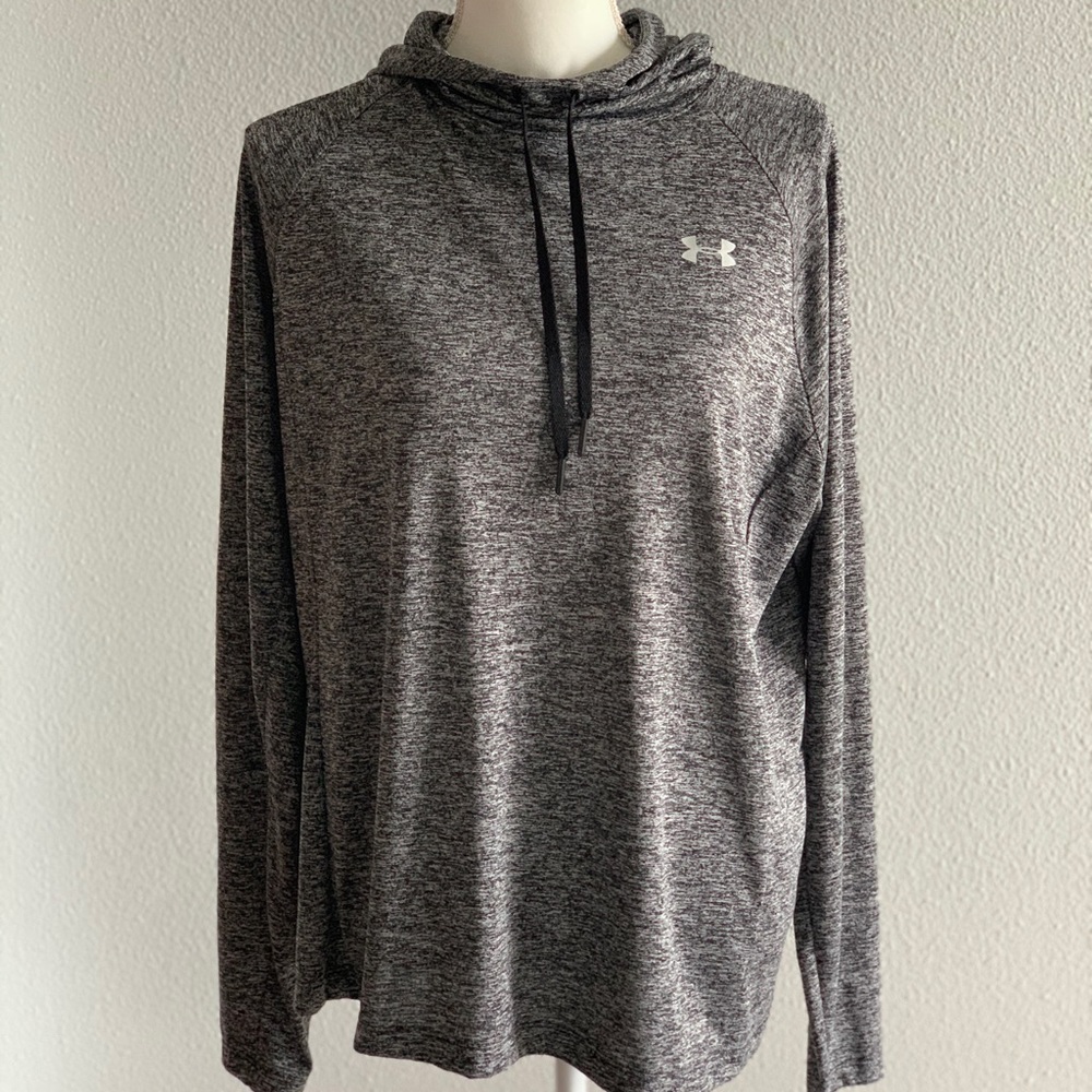 Grey UA Hooded DrI-fit Sweatshirt